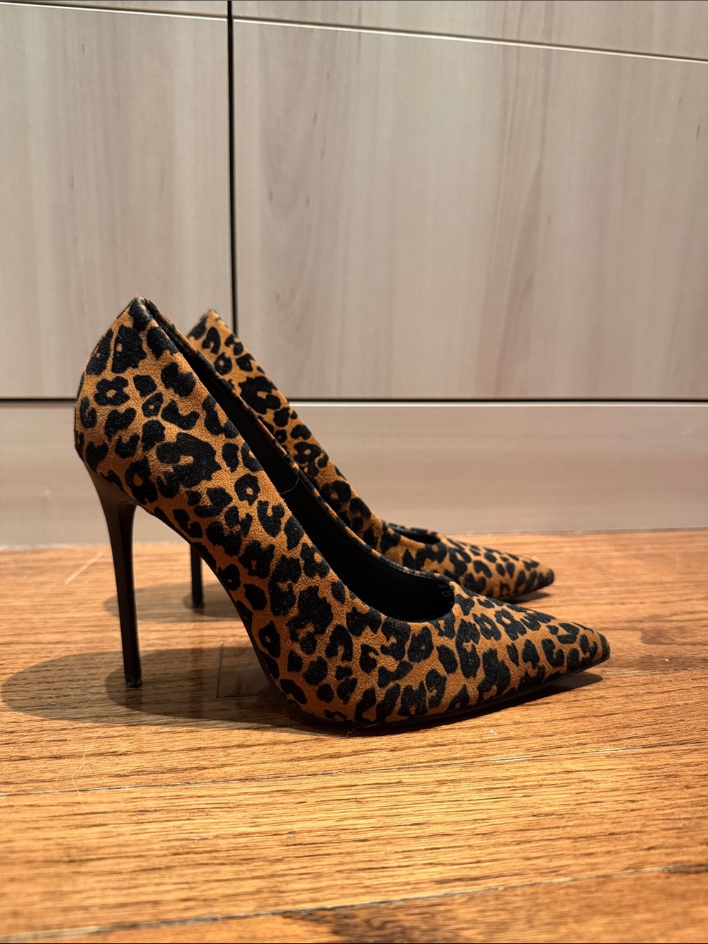 Zara leopard heels